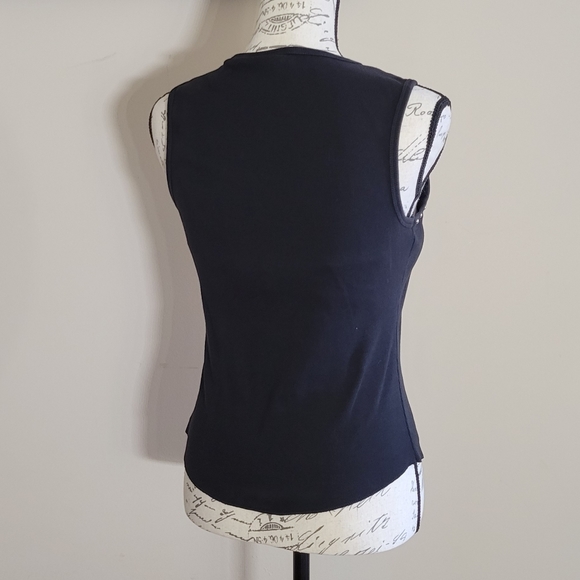 Harley Davidson Embellished Ribbed Tank Top Black - Picture 2 of 4